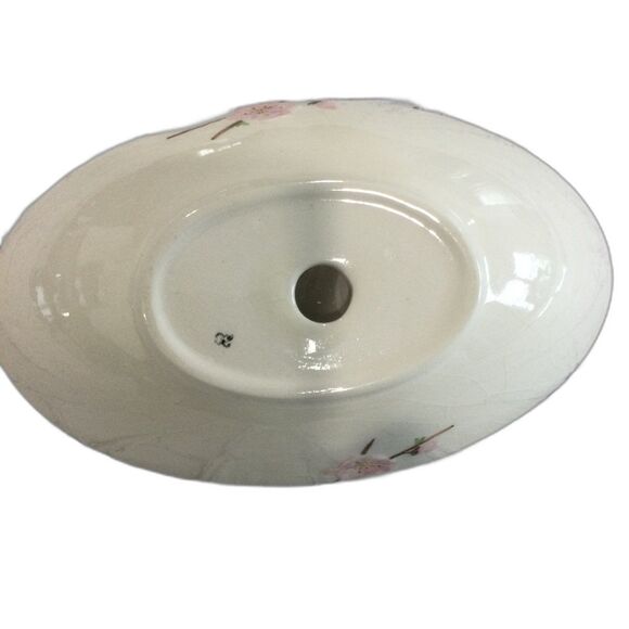 Vintage Metlox Pottery Poppytrail  Peach Blossom Divided Serving Dish. - Picture 5 of 8